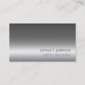 Interieur Decorator Home Verbetering Chroom Zilver Visitekaartje (Voorkant)