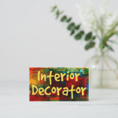 Interieur Decorator in Paint Visitekaartje (Staand voorkant)