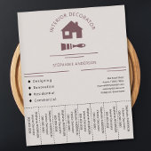 Interieur Decorator Scheur Off Strips Flyer