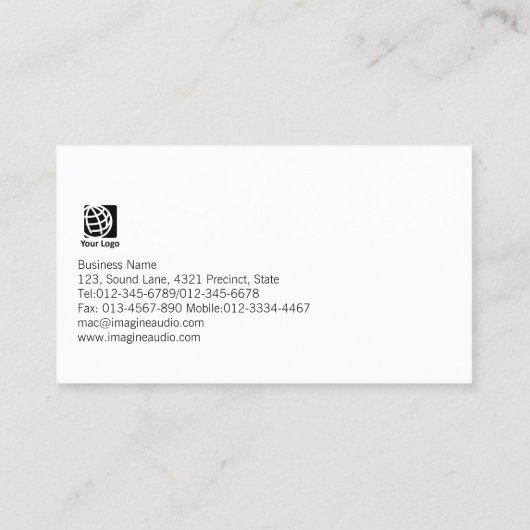 Interieur Decorator Silk Textuur Visitekaartje (Achterkant)