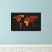 Interieur Decoreren Nieuwe Wereldkaart Art Print (Insitu (Houten vloer))