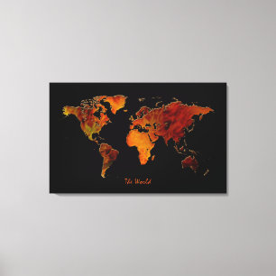 Interieur Decoreren Nieuwe Wereldkaart Art Print