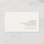 Interieur Design Frans Stoel Visitekaartje (Achterkant)