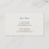 Interieur Design Franse stoel Logo Visitekaartje (Achterkant)