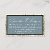 Interieur Design Planner Logo Gold Smoky Blue Visitekaartje (Achterkant)