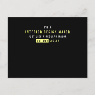Interieur design, zoals standaard grote wegenkool briefkaart