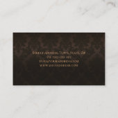 Interieur Designer Classic Style Chocolade Kaart Visitekaartje (Achterkant)