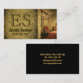 Interieur Designer Decorator Classic Style Kaart Visitekaartje (Voorkant / Achterkant)