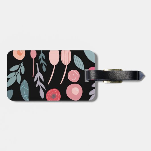 Interieur Designer Painted Blooms Bagagelabel (Achterkant horizontaal)