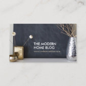 Interieur Designer Vignette Foto Visitekaartje (Voorkant)