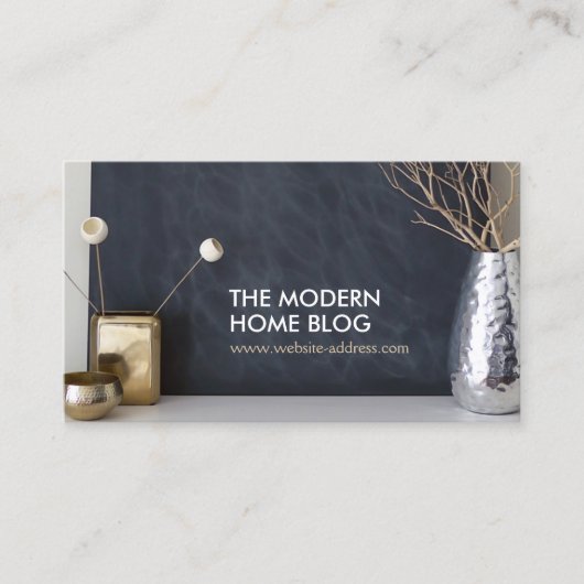 Interieur Designer Vignette Foto Visitekaartje (Voorkant)