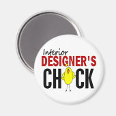 INTERIEUR DESIGNER'S CHICK MAGNEET (Voorkant / Achterkant)