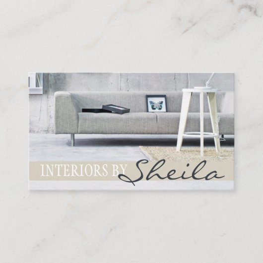 Interieur Exterieur Ontwerper Meubelwinkel Visitekaartje (Voorkant)