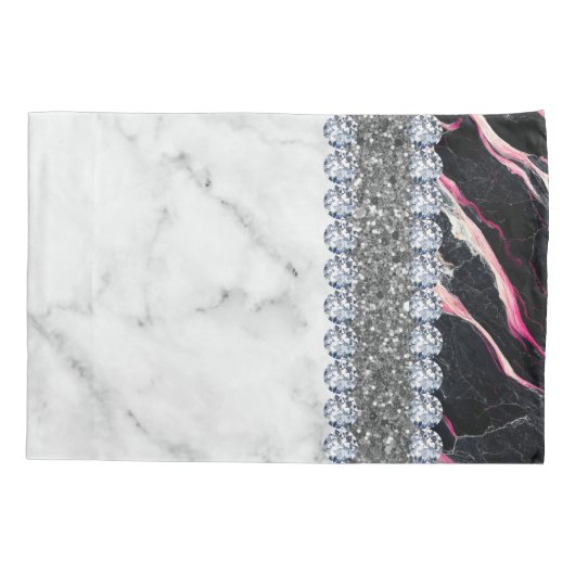 Interieur Glitter Chic Gold Home Roos Marble Kussensloop (Achterkant)