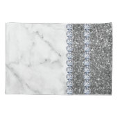 Interieur Glitter Chic Gold Home Roos Marble Pillo Kussensloop (Achterkant)