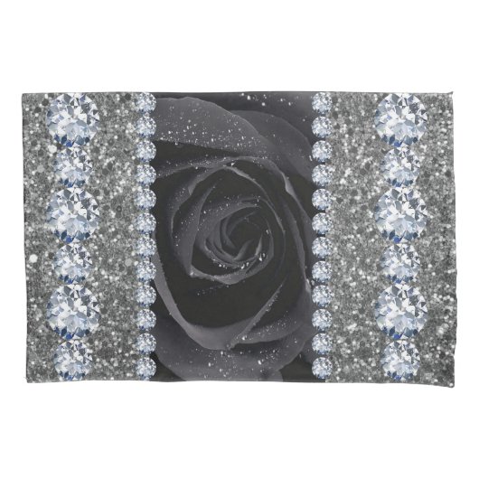 Interieur Glitter Chic Zilver Thuis Roze Marmer Kussensloop (Voorkant)