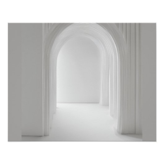 Interieur koepel fotografie kunst perfect poster (Voorkant)