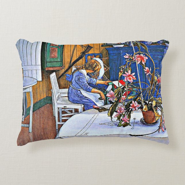 Interieur met een Cactus, beeldende kunst, Accent Kussen (Voorkant)