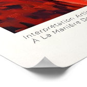 Interieur met kat en open deur poster (Hoek)
