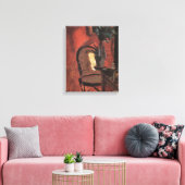 Interieur met stoel en plant door Anna Ancher Canvas Afdruk (Insitu (Woonkamer))