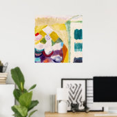 Interieur mit der Uhr ,Famous Painting Poster (Thuiskantoor)