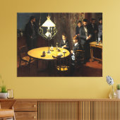 Interieur, na het eten canvas afdruk (Insitu (Woonkamer))