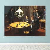 Interieur, na het eten canvas afdruk (Insitu (Houten vloer))