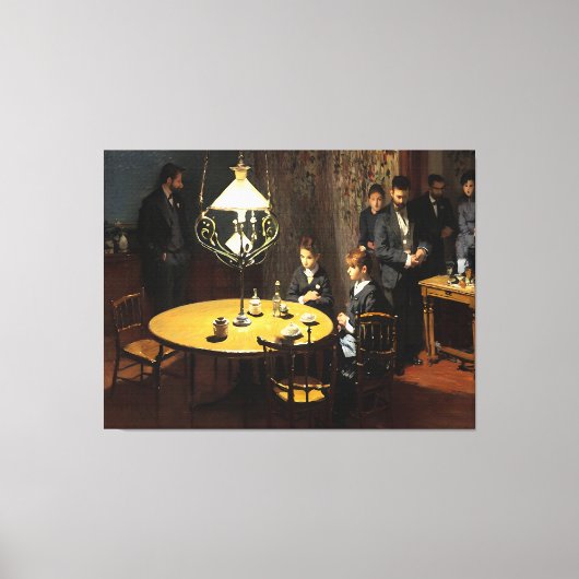 Interieur, na het eten canvas afdruk (Voorkant)