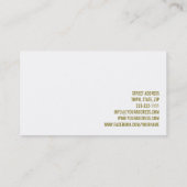 Interieur Ontwerp Decorator Gouden Inkt Splash Mod Visitekaartje (Achterkant)