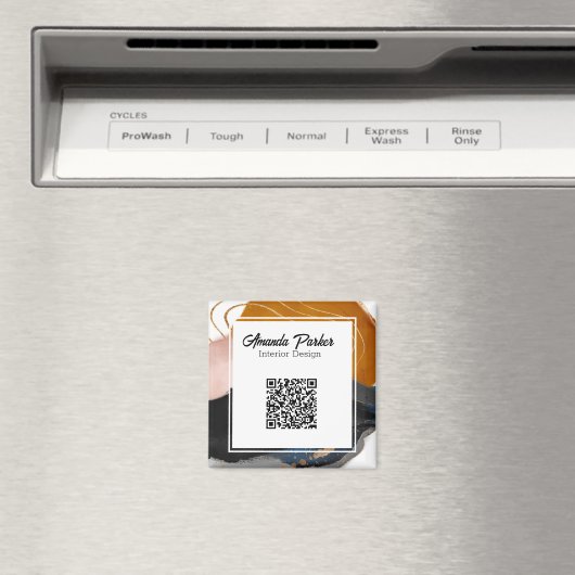 Interieur Ontwerp Eenvoudige Moderne Abstracte QR- Magneet (Insitu (Vaatwasser))