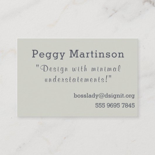 Interieur ontwerp Misty fotosjabloon Visitekaartje (Achterkant)