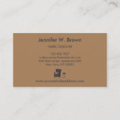 Interieur ontwerp Sofa Table Pillow marine Visitekaartje (Achterkant)