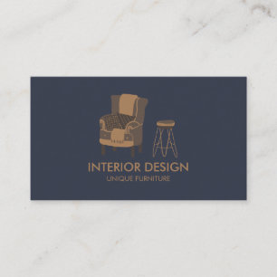 Interieur ontwerp Sofa Table Pillow marine Visitekaartje