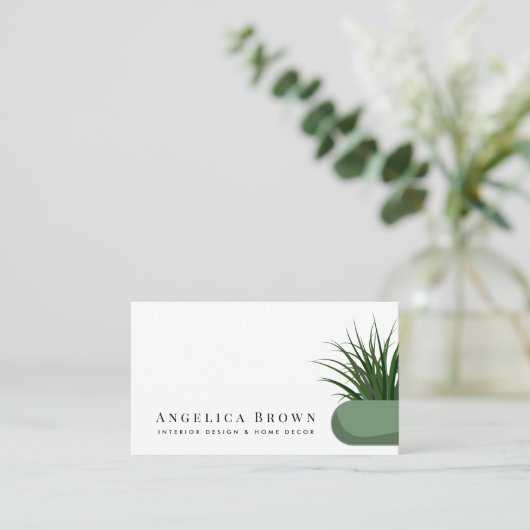 Interieur ontwerp & thuisdecor visitekaartje (Staand voorkant)