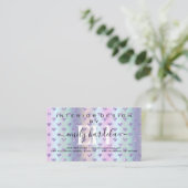 Interieur ontwerp van mousserend diamant visitekaartje (Staand voorkant)