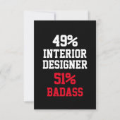 Interieur Ontwerper Badass Kaart (Voorkant)