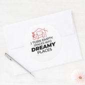 Interieur Ontwerper Decoratie Design Professional Ronde Sticker (Envelop)