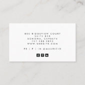 Interieur Ontwerper Home Stager Visitekaartje (Achterkant)