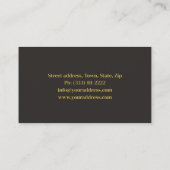 Interieur Ontwerper Huis Decorator Architecturaal Visitekaartje (Achterkant)