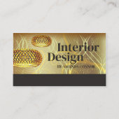 Interieur Ontwerper Huis Decorator Architecturaal Visitekaartje (Voorkant)