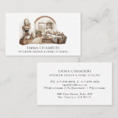 Interieur Ontwerper Kamer Interieur Visitekaartje (Voorkant / Achterkant)