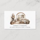 Interieur Ontwerper Kamer Interieur Visitekaartje (Voorkant)