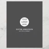 Interieur Ontwerper Logo Foto Grijs Professioneel Flyer (Achterkant)
