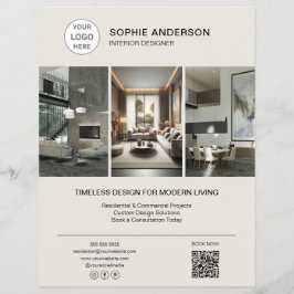 Interieur Ontwerper Logo Foto Professioneel Flyer