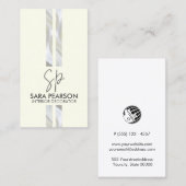 Interieur Ontwerper Verbouwing Monogram Visitekaartje (Voorkant / Achterkant)
