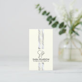 Interieur Ontwerper Verbouwing Monogram Visitekaartje (Staand voorkant)