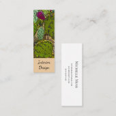 Interieur Ontwerper Woestijn Botanische Succulent Mini Visitekaartje (Voorkant / Achterkant)