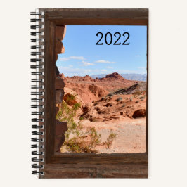Interieur van de cabine met uitzicht op de Valley  Notitieboek