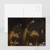 interieur van de Notre Dame Briefkaart (Voorkant / Achterkant)