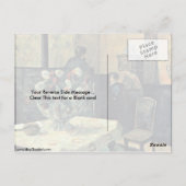 interieur van de schilder door Eugene Paul Gauguin Briefkaart (Achterkant)